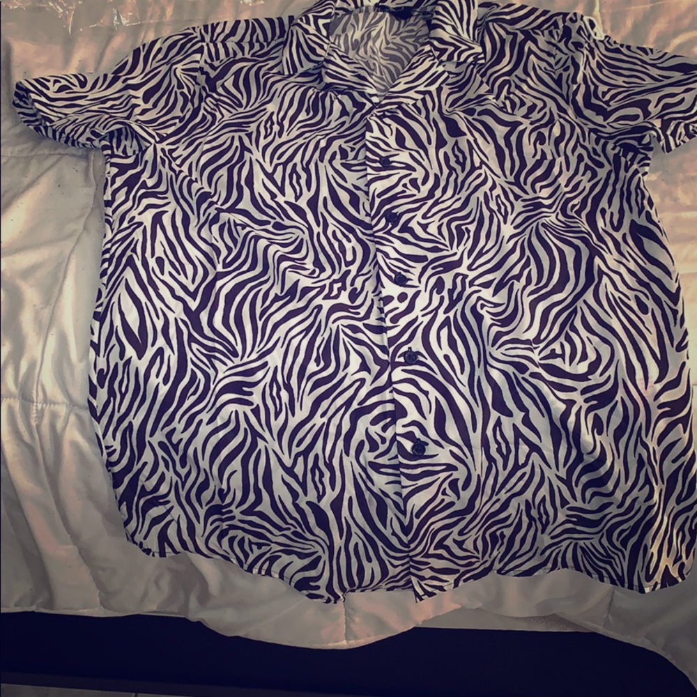 ONE OF A KIND ZEBRA PRINT SHIRT